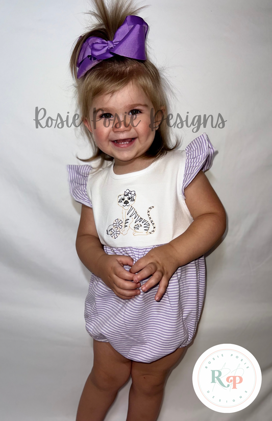 Tiger Purple Flutter Bubble