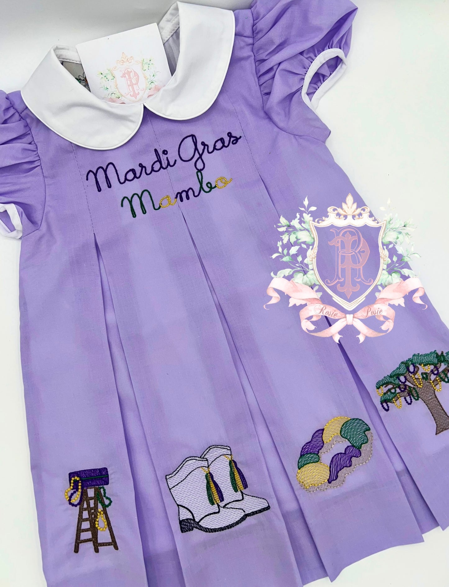 Mardi Gras Mambo Pleated Dress