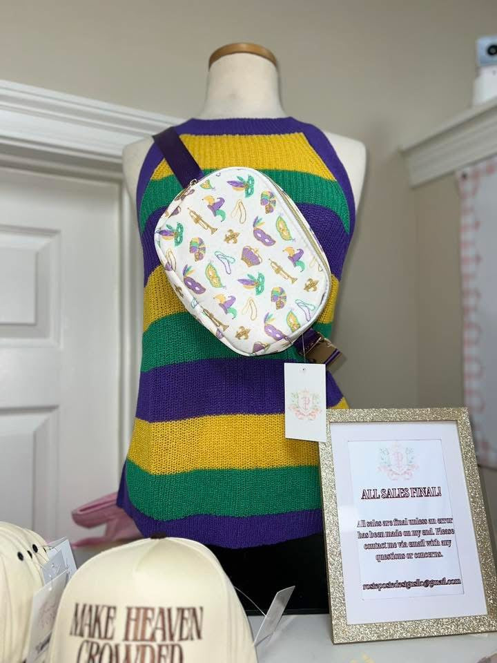Mardi Gras Belt Bag