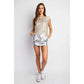 Cable Knit Metallic Foil Coated Vest